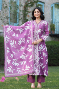 The Amethyst Block Print Ensemble