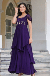 The Amethyst Flutter Maxi Gown