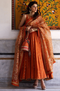 Pure Cotton Jamdani Dress With Both Side Pockets