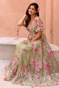 The Olive Garden Floral Maxi Gown