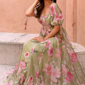 The Olive Garden Floral Maxi Gown