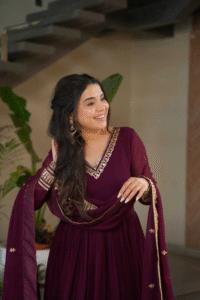 The Plum Elegance Gown