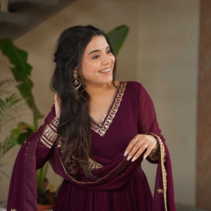 The Plum Elegance Gown