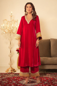 The Festive Fuchsia Velour Ensemble