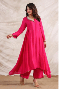 The Raspberry Swing Kurta Set