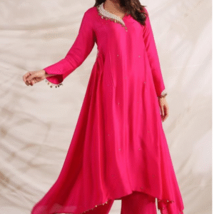 The Raspberry Swing Kurta Set