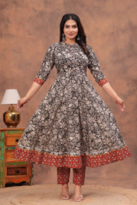 The Crimson Petal Anarkali Set